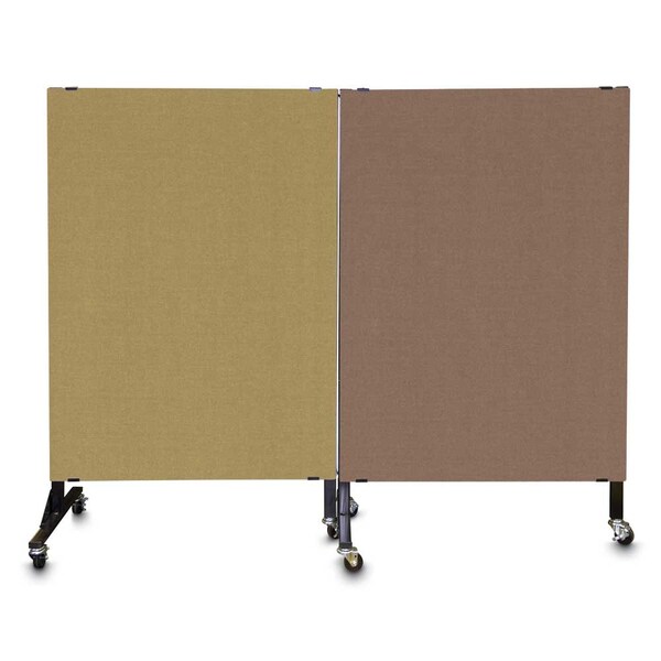 Enclosed Corkboard, 1 Door, 72"x48", 4" Fra